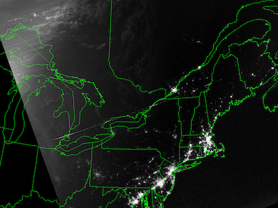 NASA image during blackout